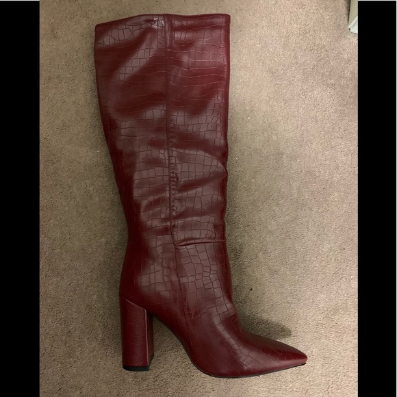 NEW BLACK KNEE HIGH BOOTS - Picture 12 of 13